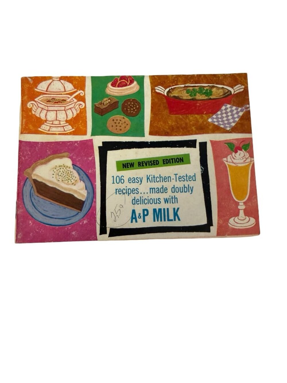 Vintage A&P Milk Recipe Booklet 106 Kitchen Tested Recipes Mid Century Cookbook